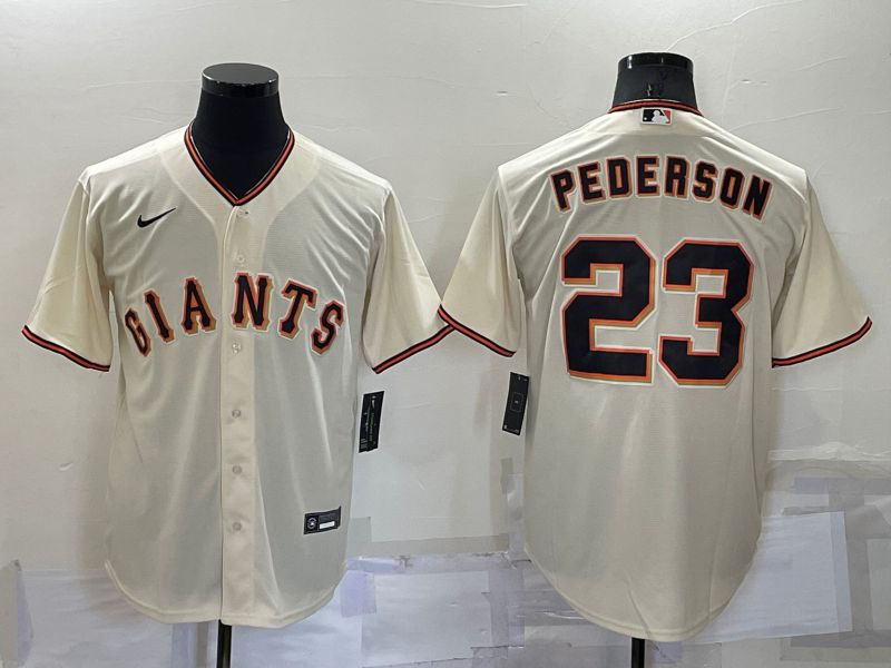 Men San Francisco Giants #23 Pederson Cream Game Nike 2022 MLB Jersey->dallas cowboys->NFL Jersey